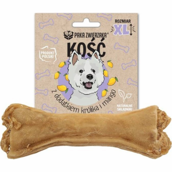PAKA ZWIERZAKA Bone with rabbit and mango XL 17 cm - paml...