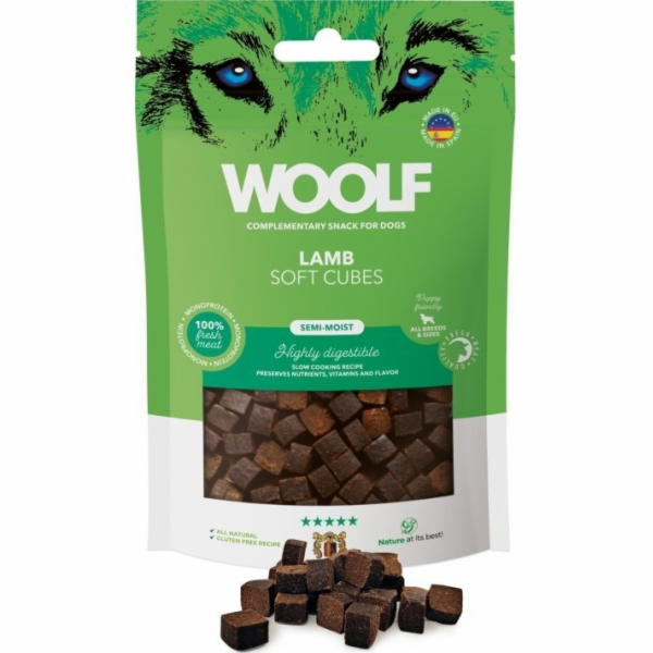 WOOLF Soft Cubes Lamb - pamlsek pro psa - 100g