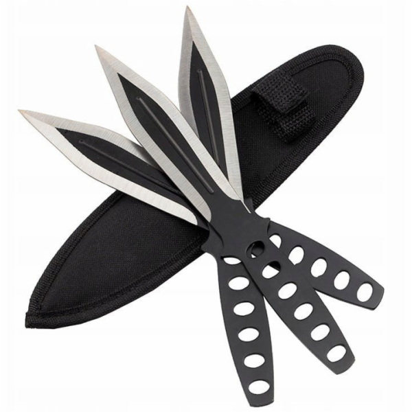 Sportovní vrhací nože KAL22 LIDER 3ks stříbrné