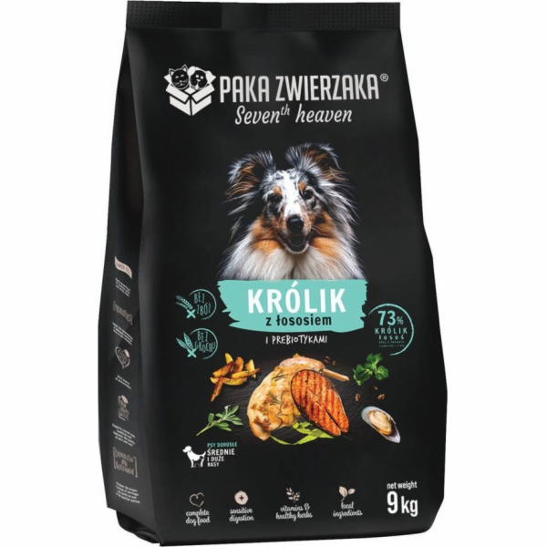 PAKA ZWIERZAKA Rabbit with salmon M - suché krmivo pro ps...