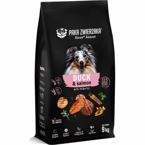 PAKA ZWIERZAKA Puppy Duck with salmon S - suché krmivo pr...