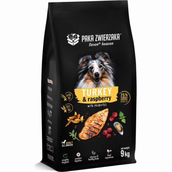 PAKA ZWIERZAKA Turkey with raspberry M - suché krmivo pro...