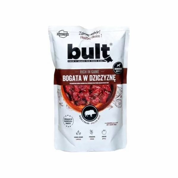 bult sáček s mletým masem bohatým na zvěřinu pro psy 500g