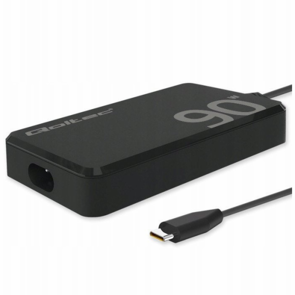 Qoltec 90W GaN rychlá SLIM nabíječka do zásuvky | PD | 5–...