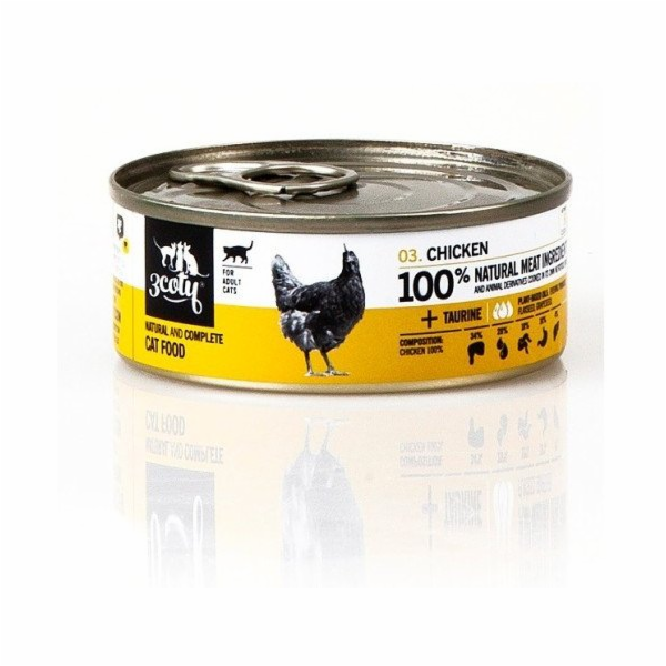 3COTY Chicken - mokré krmivo pro kočky - 80g