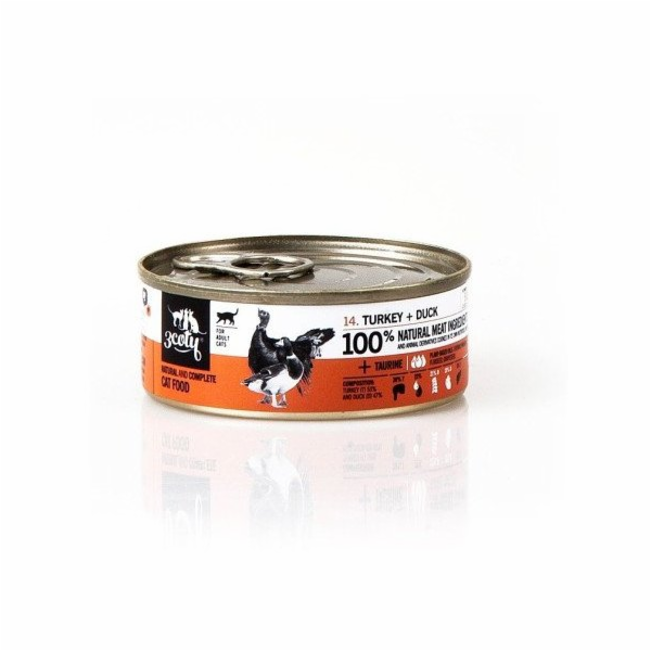 3COTY Turkey with duck - mokré krmivo pro kočky - 80g