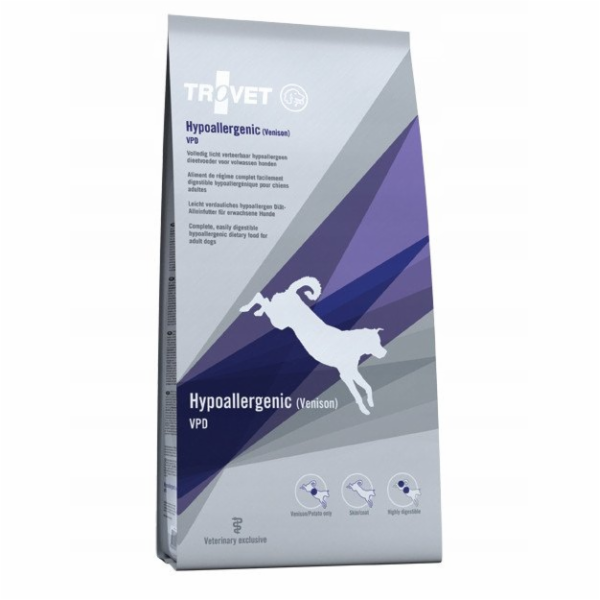TROVET Hypoallergenic VPD with venison - suché krmivo pro...