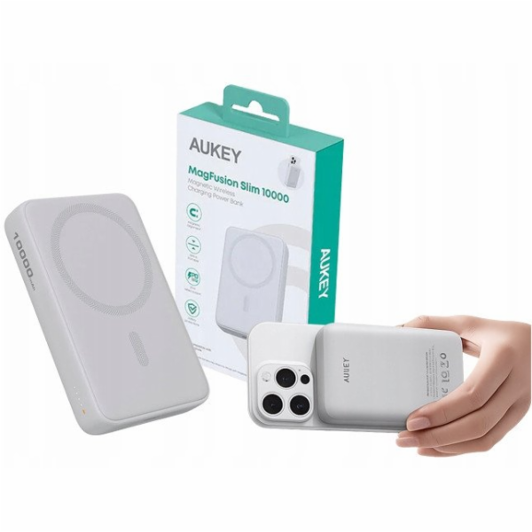 AUKEY PB-MS04 Bílá Qi2 powerbanka | 10000mAh | 20W | MagS...