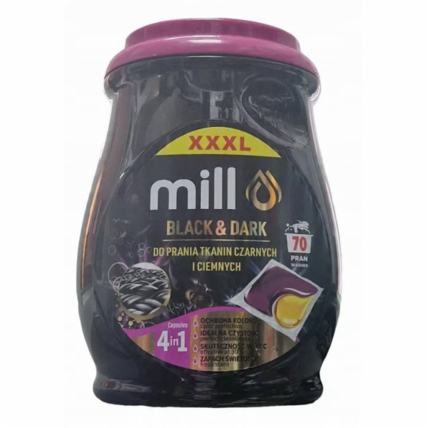 MILL PROFESSIONAL 2-komorové kapsle na černé a tmavé prád...