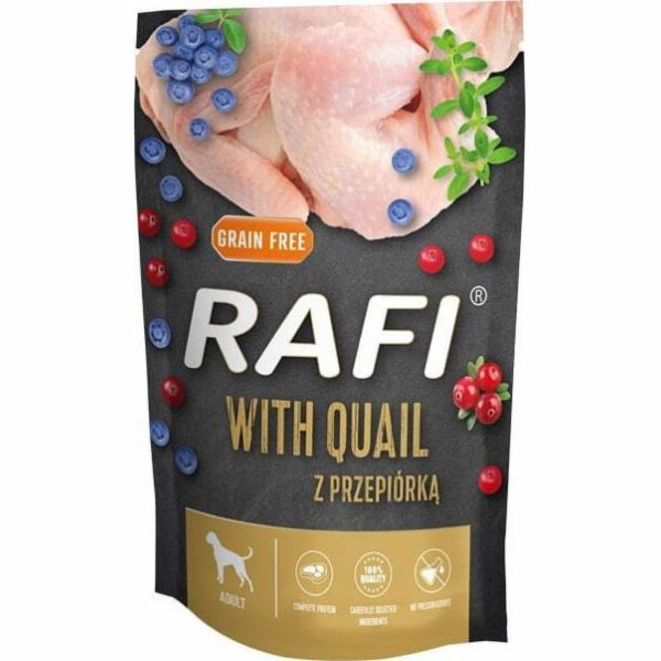 DOLINA NOTECI Rafi with quail - vlhké krmivo pro psy - 500g