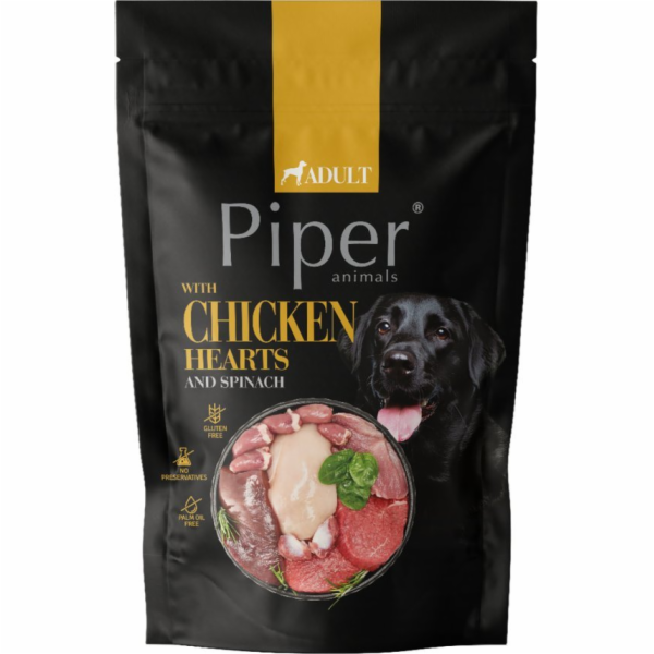 PIPER ANIMALS with chicken hearts and spinach - vlhké krm...