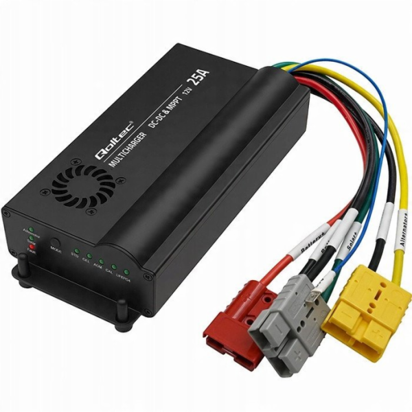Qoltec Automatická DC-DC nabíječka 12V s MPPT regulátorem...