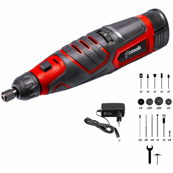 Akumulátorová elektrická bruska s příslušenstvím 12V CASA...