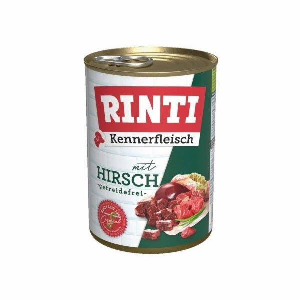 RINTI Kennerfleisch Deer - vlhké krmivo pro psy - 400g