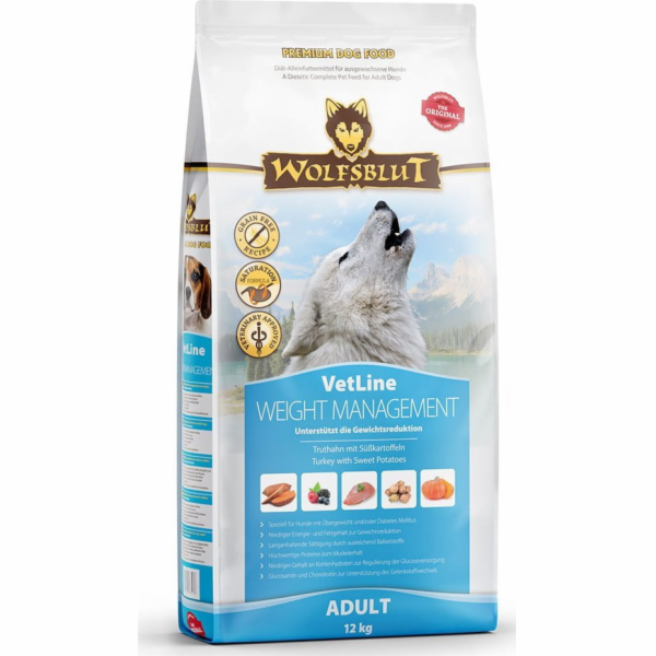 WOLFSBLUT VetLine Weight Management Turkey - suché krmivo...
