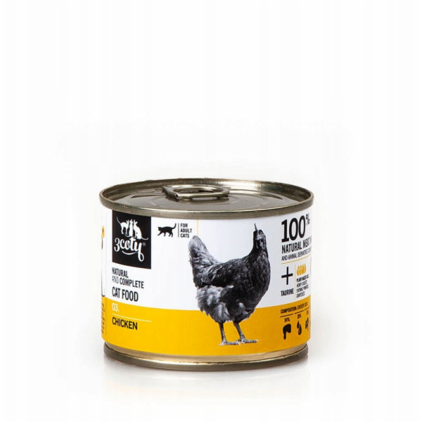 3COTY 03. Chicken - mokré krmivo pro kočky - 180g