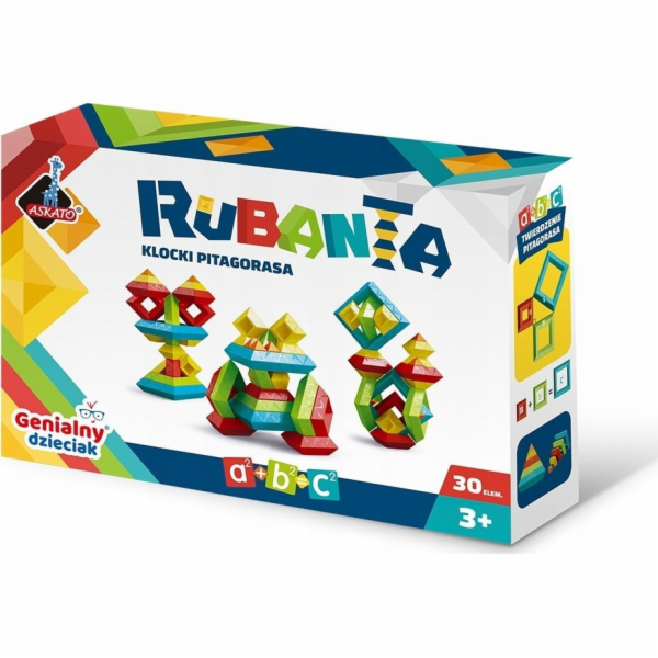 ASKATO Pythagoras Rubanta bloky 30 kusů
