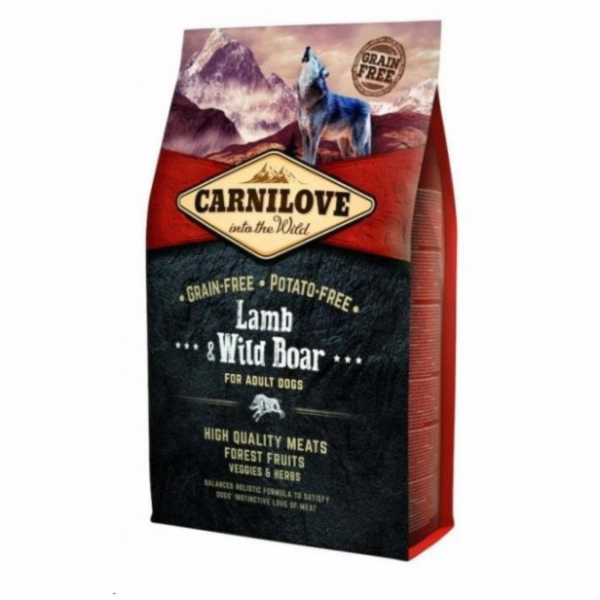 CARNILOVE Adult Lamb and wild boar - suché krmivo pro psy...