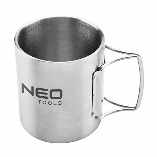 NEO TOOLS 63-150, Kempingový hrnček, 320ml, nerez
