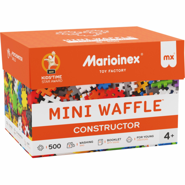 MARIOINEX Mini Waffle kostky Constructor, 500 dílků