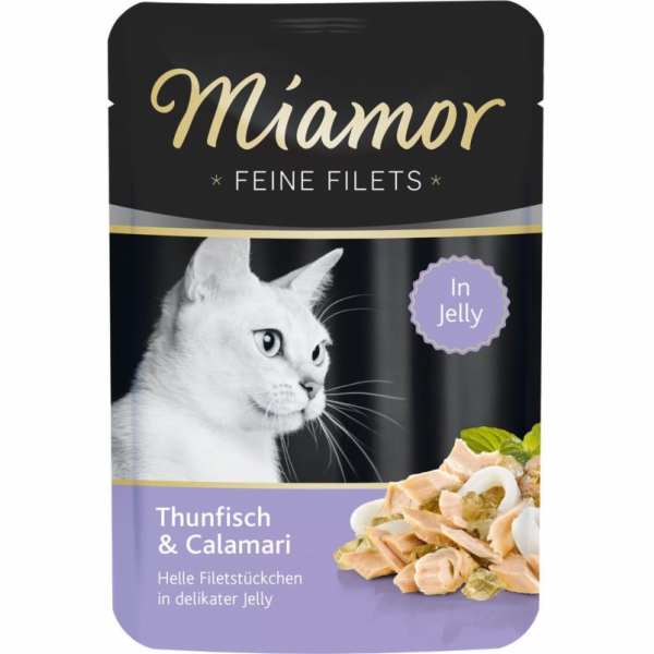 Miamorské kočky vlhké krmivo Tuňák s chobotnicí 100 g