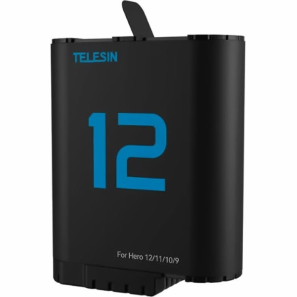 TELESIN lithium battery for GoPro Hero 12/11/10/9 (blue)