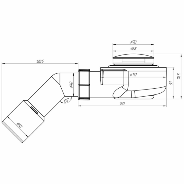SIFON PRO SPRCHOVOU VANIČKU EJ451CLGSEU