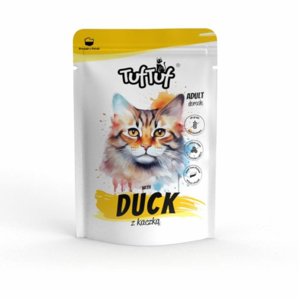 TUF TUF with duck - mokré krmivo pro kočky - 100g