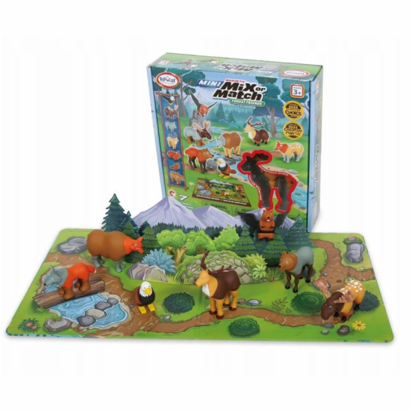 MALIK Magnetická sada mini lesních zvířátek Malblo