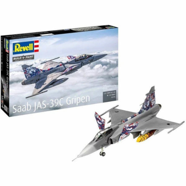 Revell Plastikový model letadla SAAB Jas 39C Gripen v měř...