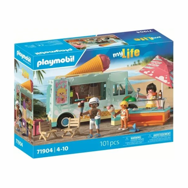 Playmobil Můj život 71904 Zmrzlinářské auto s figurkou Su...