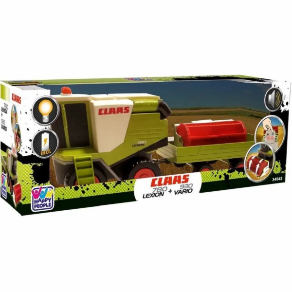 MALIK Sklízecí mlátička Claas s přívěsem Happy People