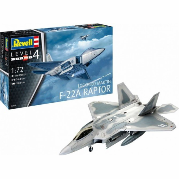 Revell Plastikový model letadla Lockheed Martin F-22A Raptor