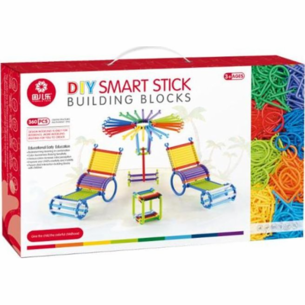 ASKATO Tyčinky kostky 360 dílků v krabici