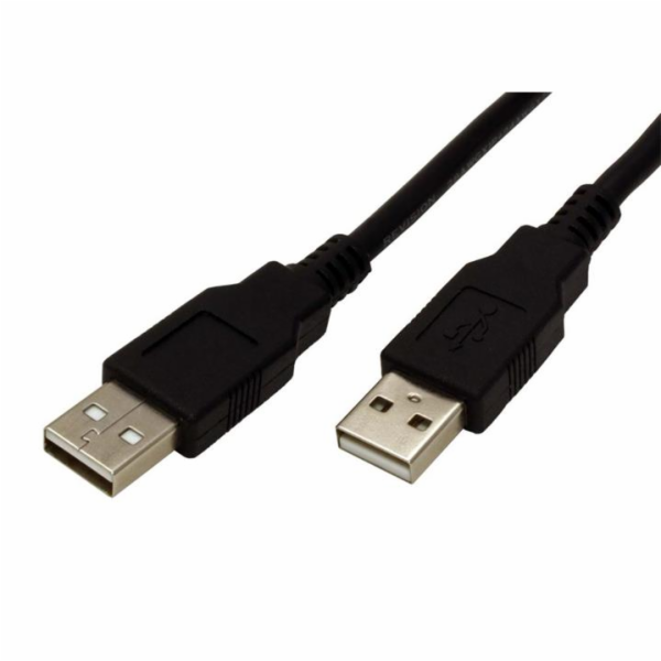 Kabel Roline USB 2.0 A(M) - A(M) - propojovací 0,8m, černý