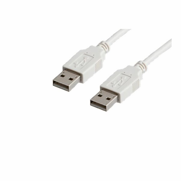 Kabel Value USB 2.0 A(M) - A(M) - propojovací 3m, bílý