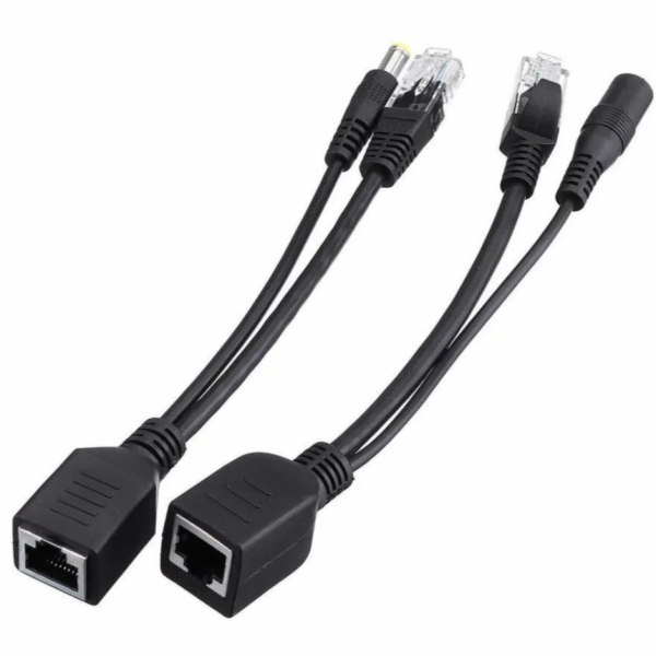 PoE pasivní - sada kabelů (injector a splitter)