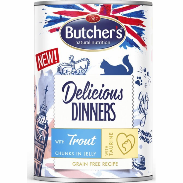 BUTCHER S Delicious Dinners Kousky se pstruhem v želé - m...