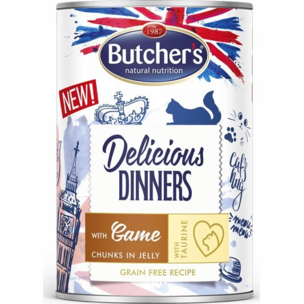 BUTCHER S Delicious Dinners Kousky se zvěřinou v želé - m...
