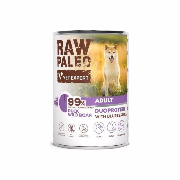 VETEXPERT Raw Paleo Duoprotein Duck & Boar Adult - vlhké ...