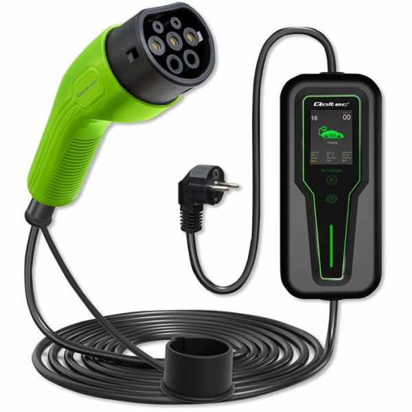 Qoltec Mobilní nabíječka pro elektromobil EV s regulací 2...