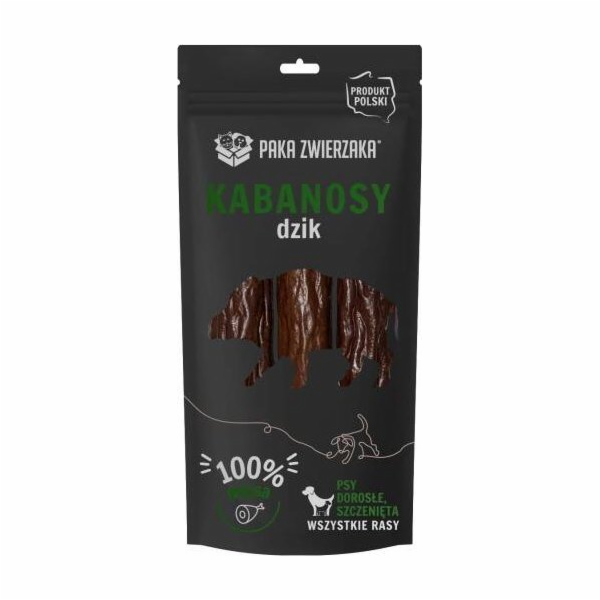PAKA ZWIERZAKA Sausages Wild boar - pamlsek pro psa - 80g
