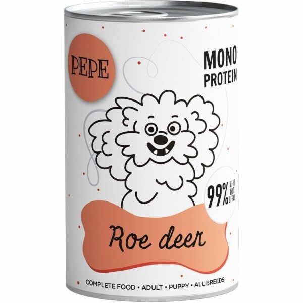 PAKA ZWIERZAKA Pepe Roe deer Mono - vlhké krmivo pro psy ...
