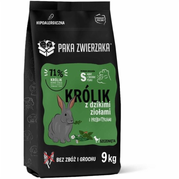 PAKA ZWIERZAKA Puppy Rabbit with wild herbs S - suché krm...