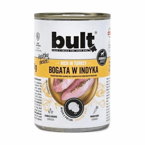 bult Bohaté na krůtí maso - Mokré krmivo pro psy - 800 g