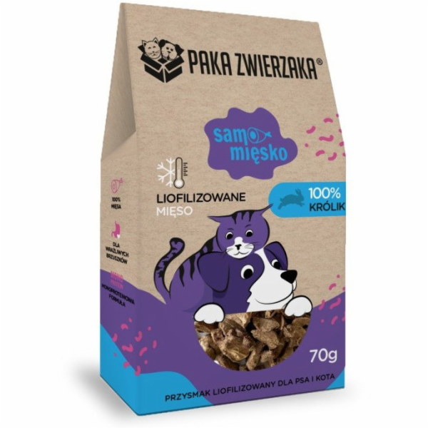 PAKA ZWIERZAKA Samo Mięsko Rabbit - pamlsek pro psa - 70g