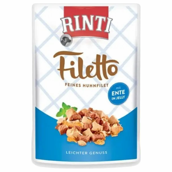 RINTI Filetto Chicken fillet with duck - vlhké krmivo pro...