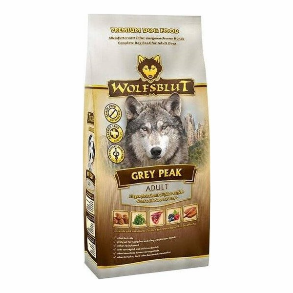 WOLFSBLUT Grey Peak Goat with sweet potatoes - suché krmi...