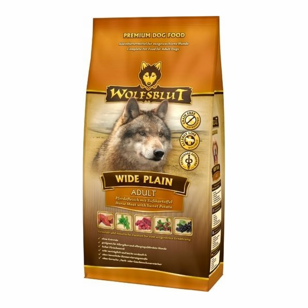 WOLFSBLUT Wide Plain Horse - suché krmivo pro psy - 12,5kg