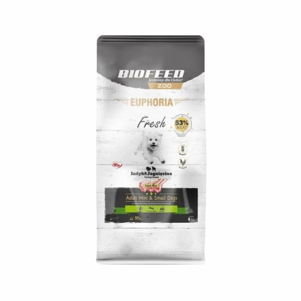 BIOFEED Euphoria Fresh Adult Mini & Small Turkey with lam...